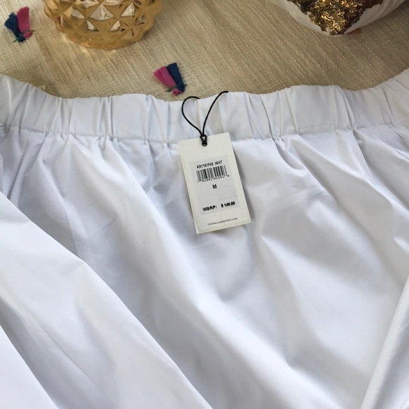 New 7 For All Mankind Off Shoulder Top w Tie Cuffs - Picture 4 of 8